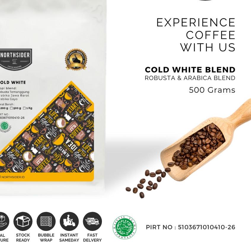 

♘ BIJI KOPI SUSU COLD WHITE BLEND - 500GR NORTHSIDER COFFEE ♞