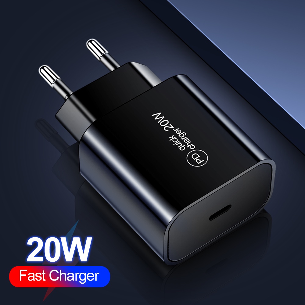 Pd Fast Charging 20W Travel Head 20W PD Charger Handphone Kepala Pengisian Cepat PD Adaptor Dinding Untuk i-Phone Tipe C