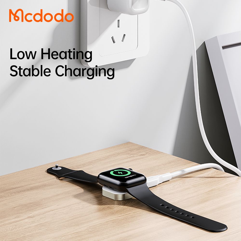 MCDODO CH-2060 Magnetic Wireless Charger for Apple Watch - 3.5W Max - Garansi Resmi 6 Bulan