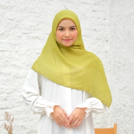 [ COD ] Bella Square 50 Warna Hijab Jilbab Segi Empat Lemon Premium