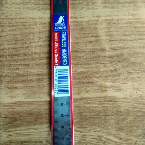 

[ART. 62496] SHINWA 13005 penggaris Stainless hardened 150mm 15cm