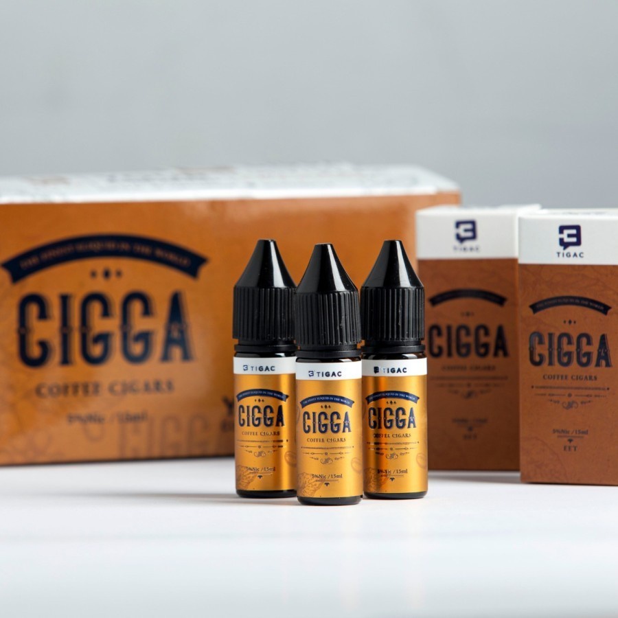 Liquid Saltnic Cigga 15ml | Cigga Series 15ml by Tigac | Cigga Blueberry | Cigga Strawberry | Cigga Coffee | Liquid Saltnic Murah