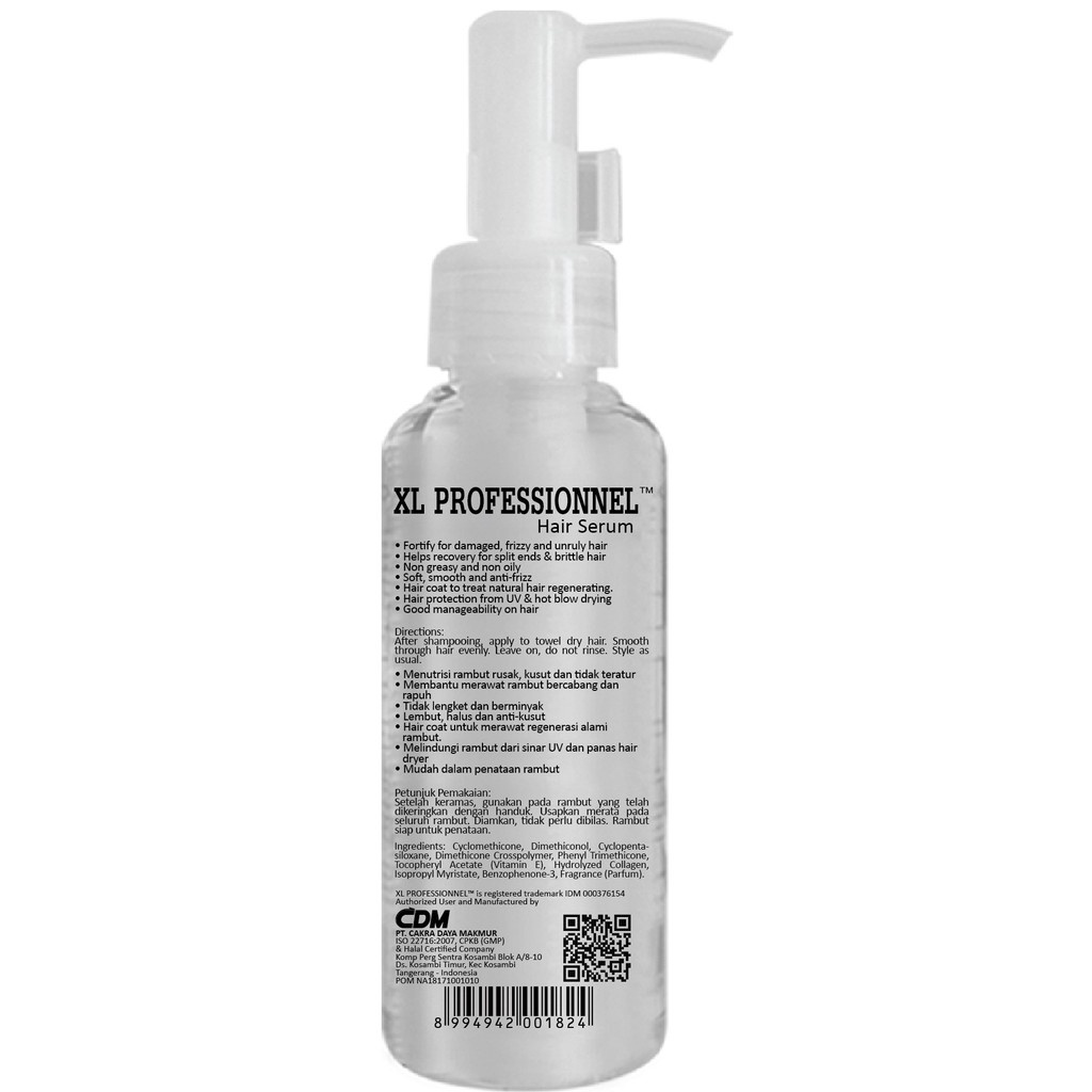 XL PROFESSIONNEL Hair Serum Regenerating 125mL