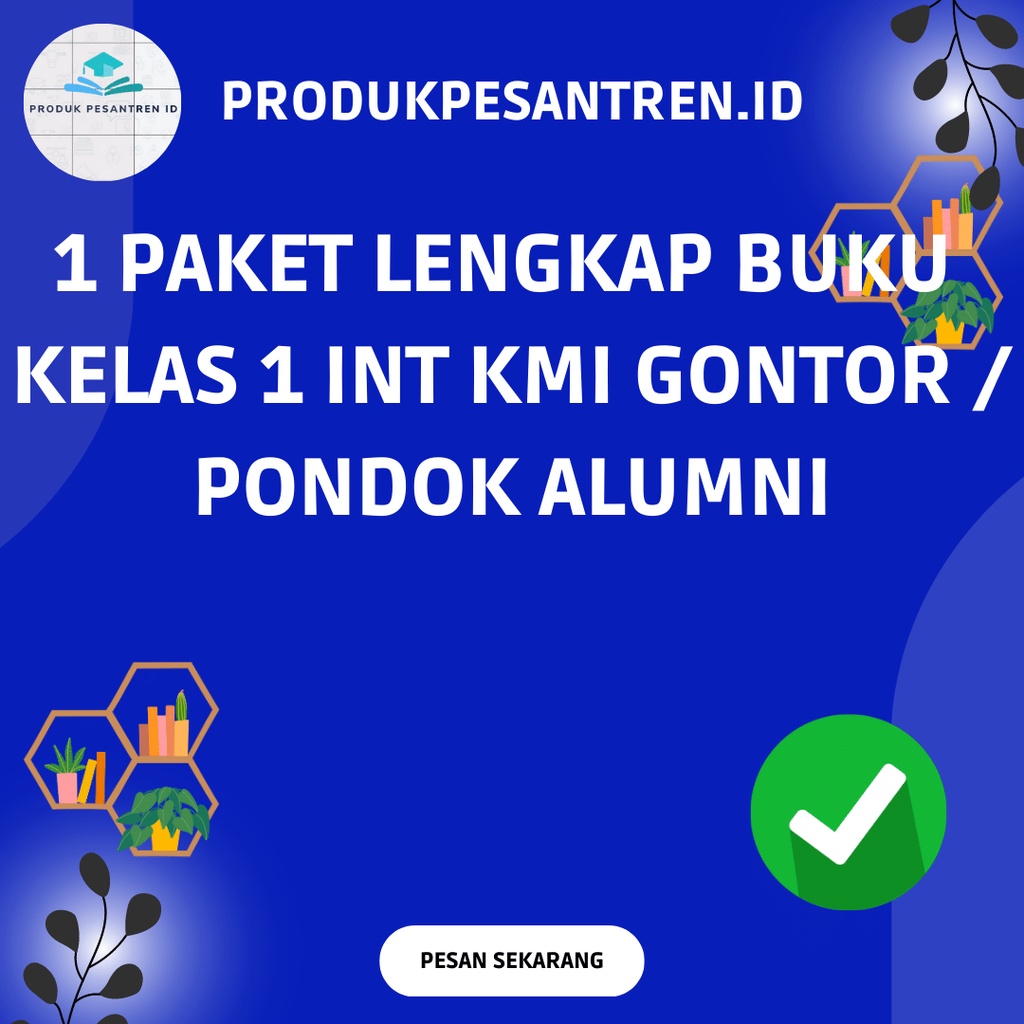 Paket Lengkap Buku Kelas 1 Itensive Gontor / Paket Lengkap Buku Kelas 1 Itensive Gontor Awal Tahun d