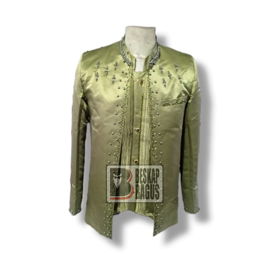 Beskap Pengantin Rompi Lipit