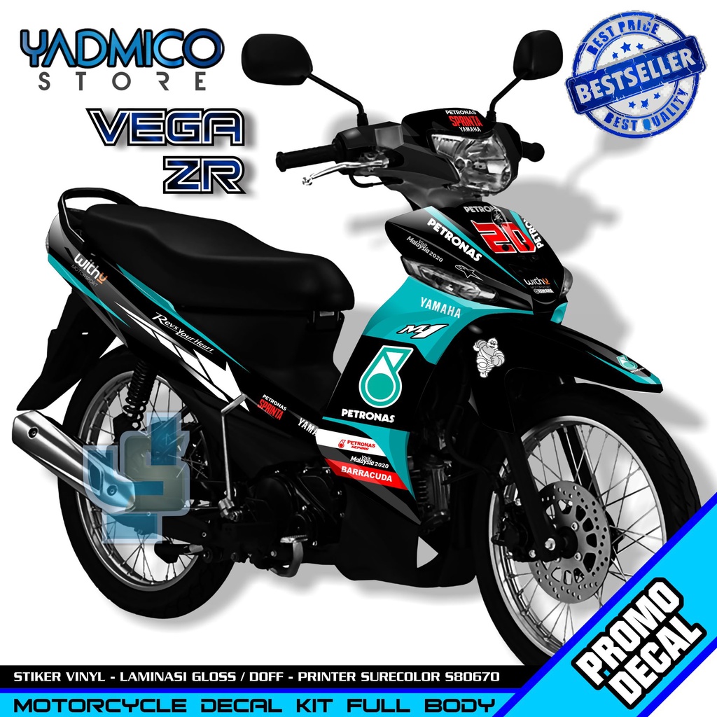 Decal Vega ZR Full Body - Stiker Motor Vega ZR Full Body - Decal Hologram Vega ZR Variasi - Striping