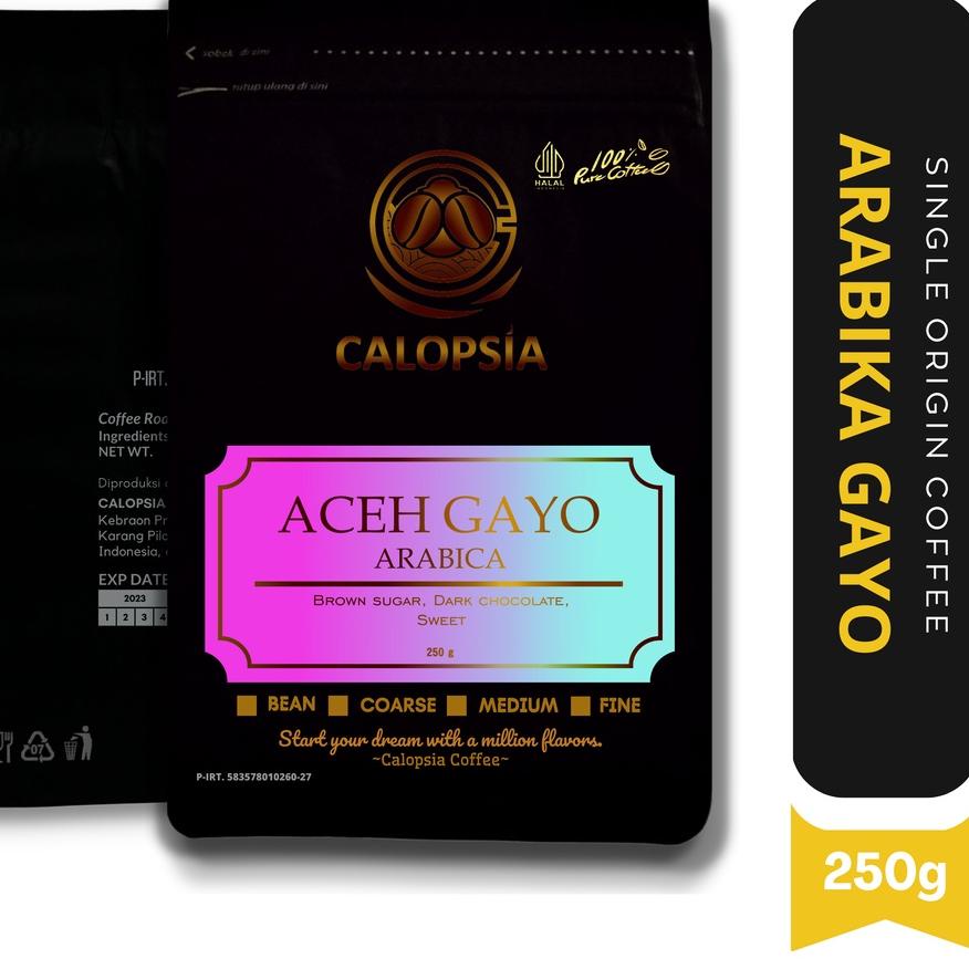 

➯ CALOPSIA Kopi Aceh Gayo Arabica Single Origin 250 Gram (Specialty Grade 1) | Kopi Arabica Gayo | Kopi Arabika Aceh | Kopi Aceh Gayo | Aceh Gayo Coffee | Kopi Arabica | Aceh Gayo Arabica Coffee ➲