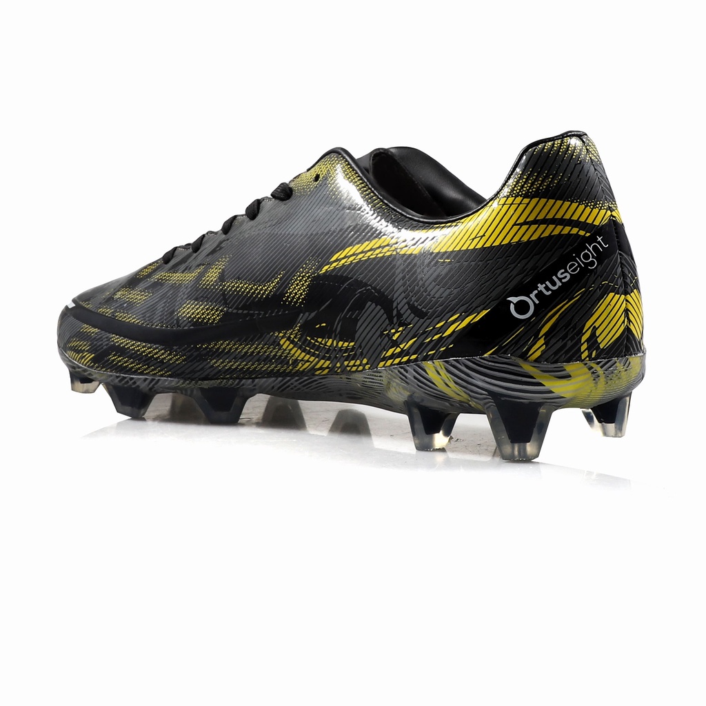 Sepatu Sepak Bola Ortuseight Catalyst Beast FG - Black/Carbon/Yellow