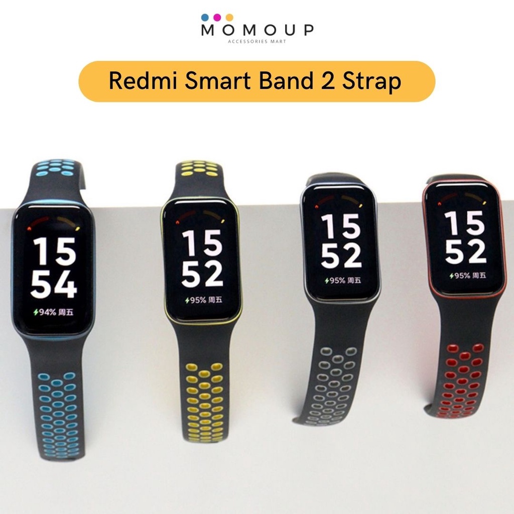 Strap Xiaomi Redmi Smart Band 2 NKEI Two Tone Tali Pengganti Redmi Smart Band 2 Bahan Silikon