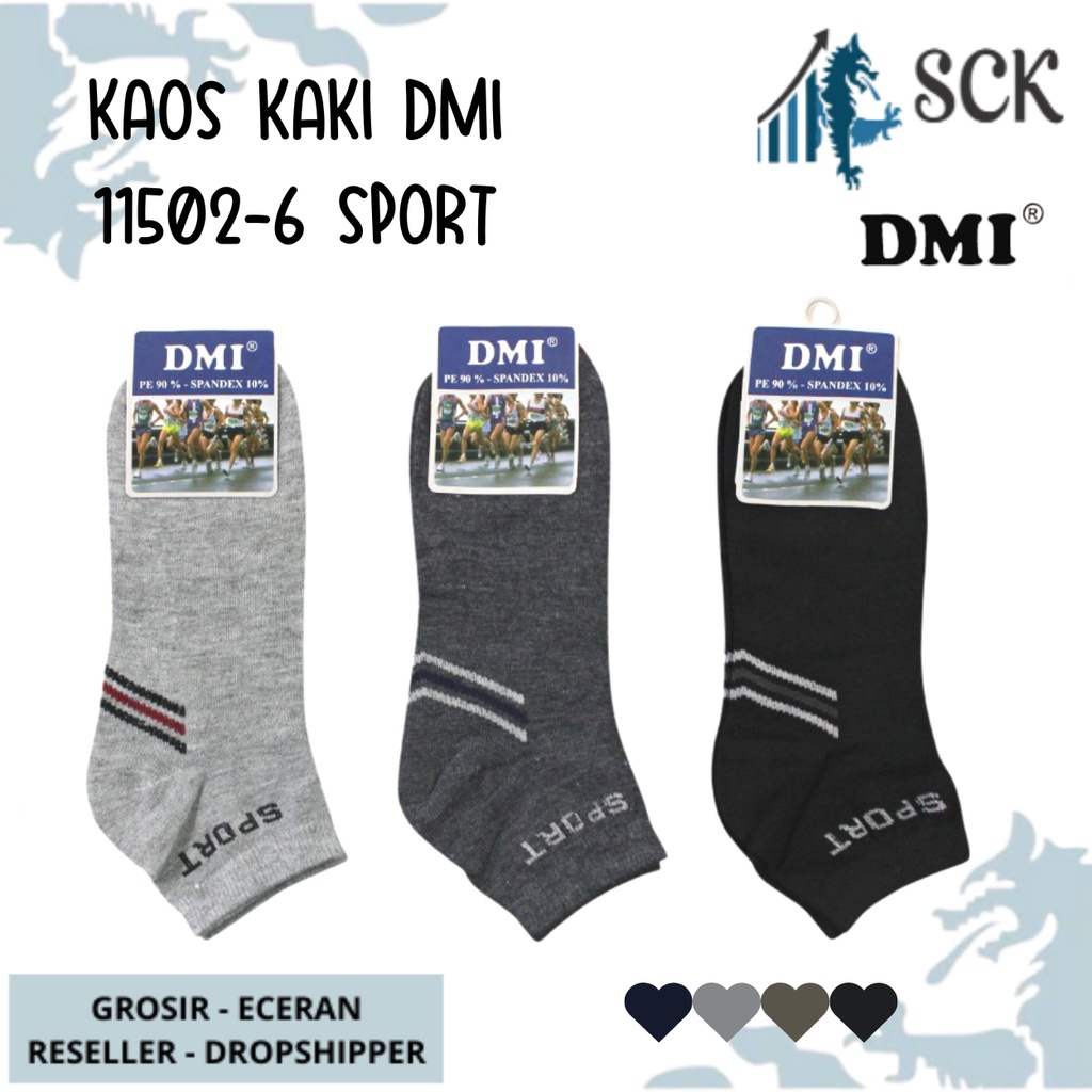 Kaos Kaki Pria DMI SPORT 11502-6 Panjang Mata Kaki Casual / Kaos Kaki Olahraga – SCK