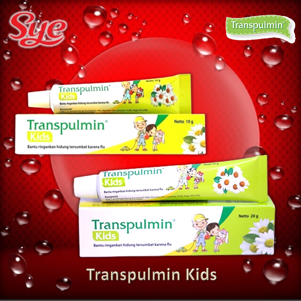 BPOM TRANSPULMIN KIDS 10GR &amp; 20GR / BALSEM FLU ANAK / BALSEM ANAK / SYE