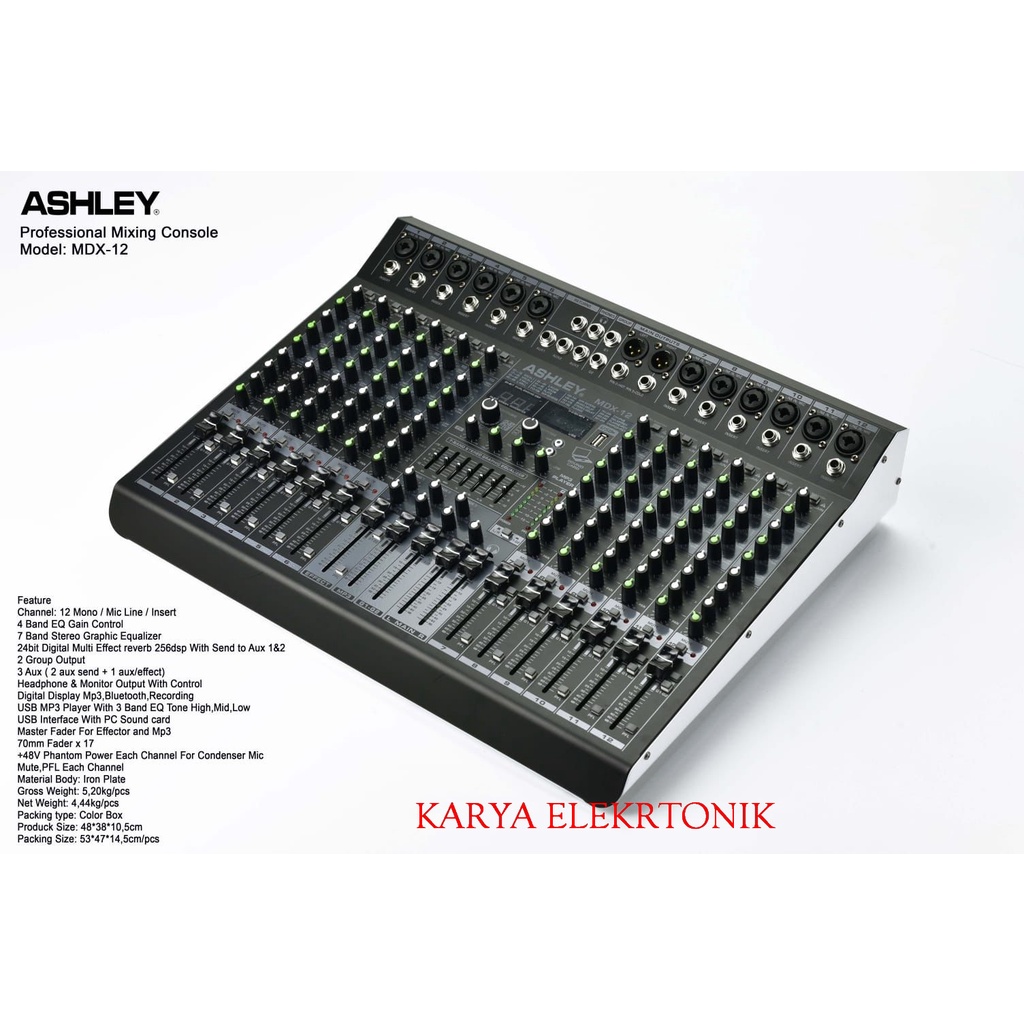 Mixer Ashley MDX 12 / MDX12 Original 12 Channel