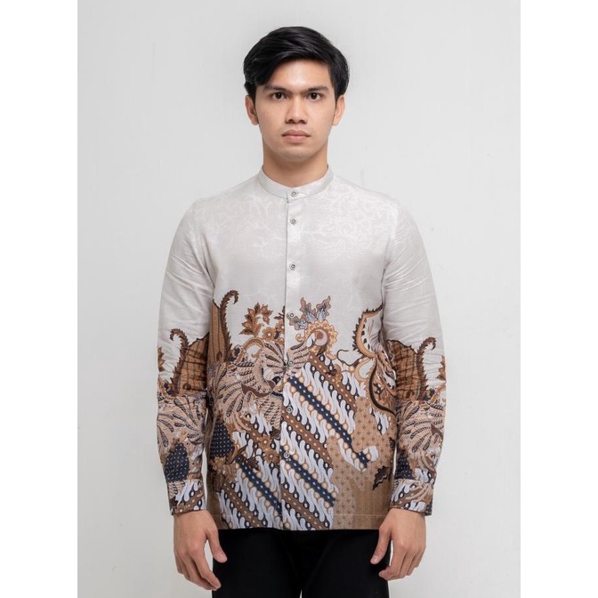 Sale MOC Kemeja Koko Lengan Panjang Pria Modern Fit DATTA - BEIGE /BAJU KOKO PRIA/BAJU KOKO DEWASA/B