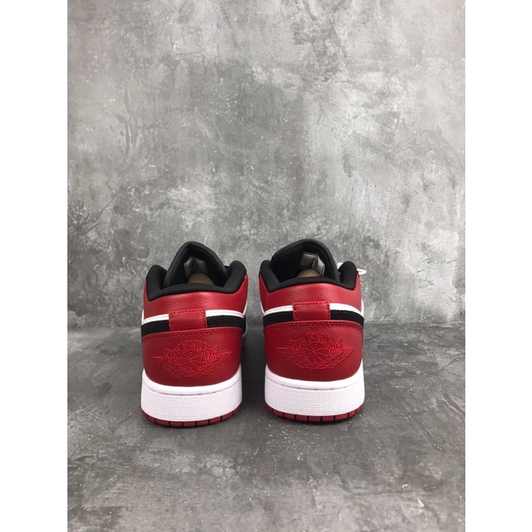 Air Jordan 1 Retro Low Black Toe 553558-116, 100% Real Pic.