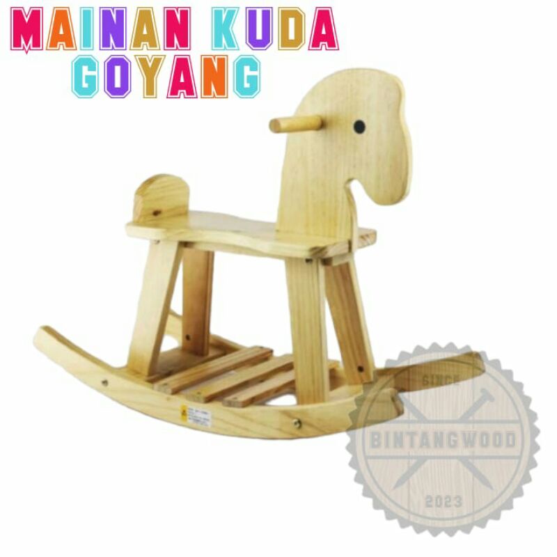 mainan kuda goyang dari kayu/mainan anak kuda kudaan/kuda kayu mainan/kayu Bentuk kuda/kuda kayu/kay