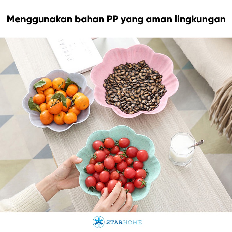 Piring Jerami Piring Buah Snack Gorengan Piring Saji Wheat Plate Piring Makan