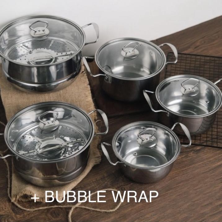 ➤ Panci Set High Pot Steamer Stainless 5 In 1 ➾