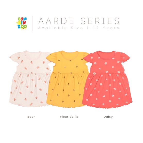 Dress Ruffle Bonbinzoo Nature Series / Aarde Series SML 1-3 CBKS