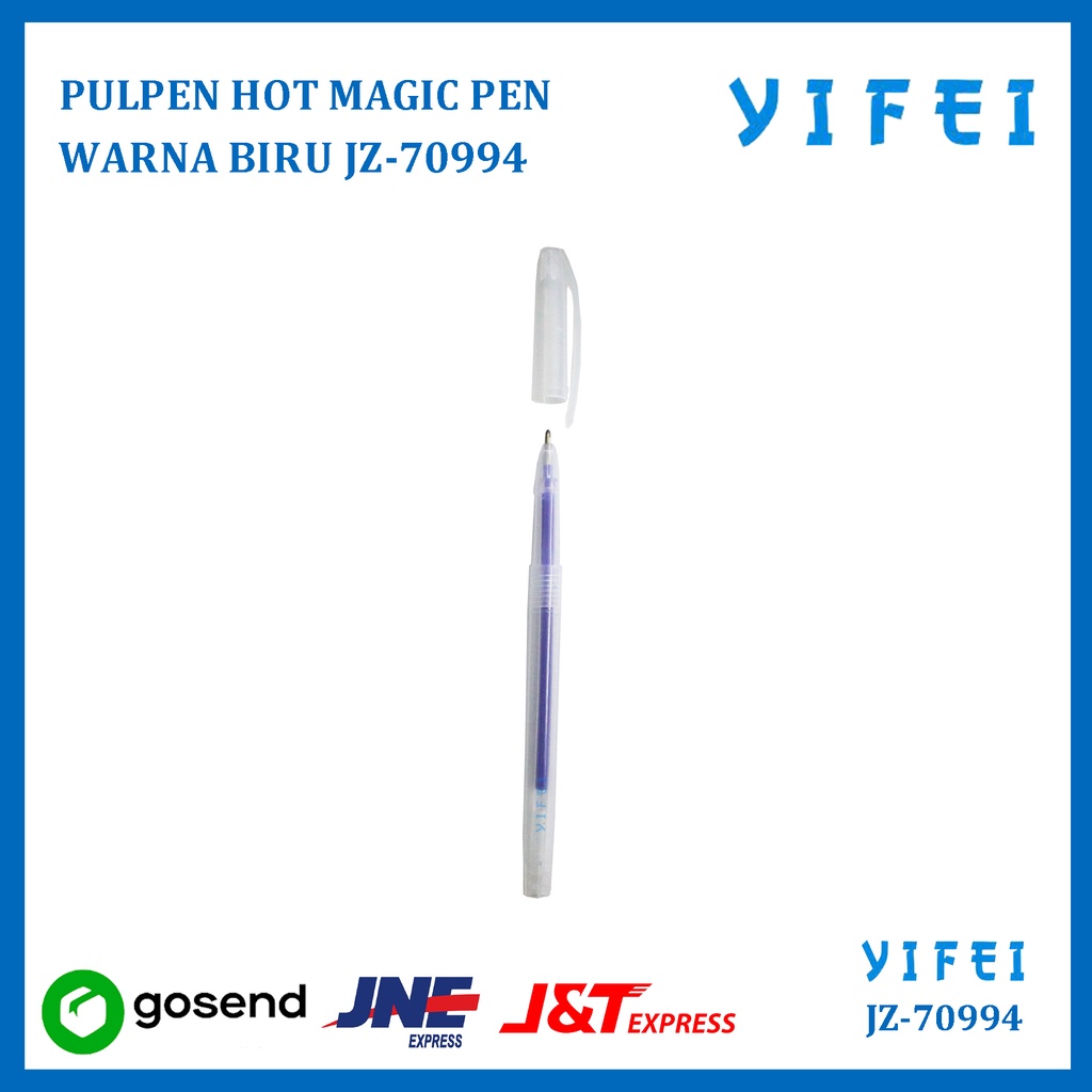 PULPEN HOT MAGIC PEN / HEAT TRANSFER PEN WARNA BIRU YIFEI-70994