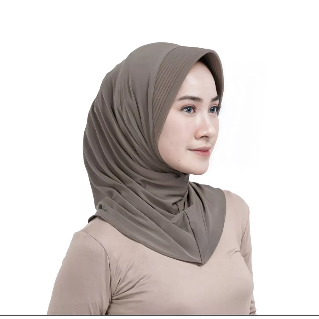 HIJAB INSTAN BERGO SPORTY kerudung instan sport adem pet antem