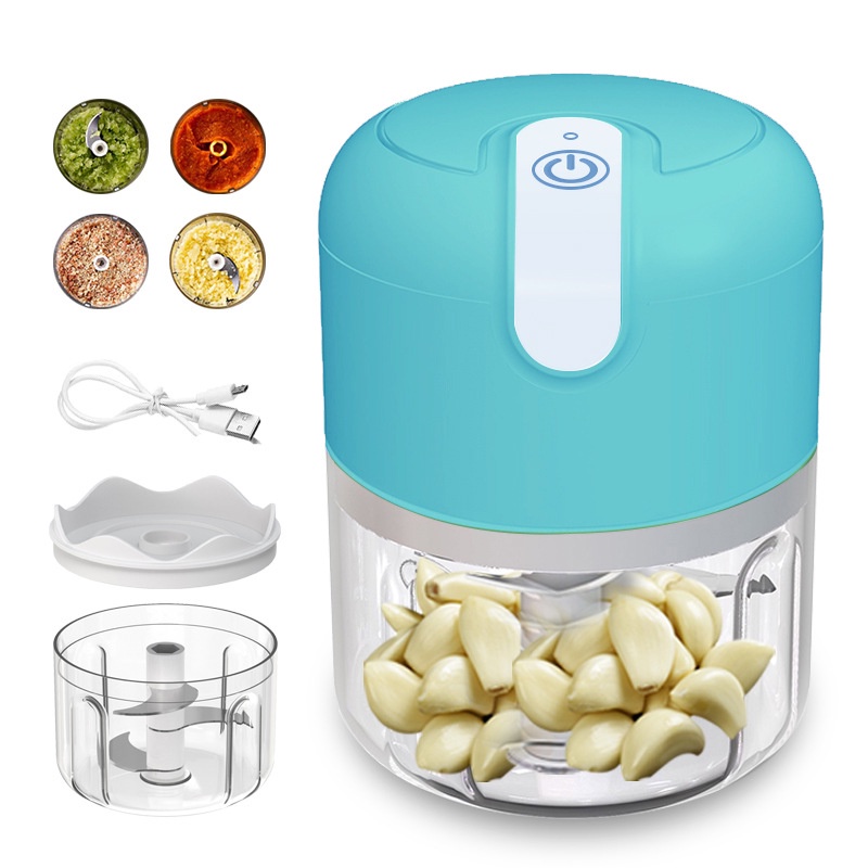 Mini Food Chopper Electric Charging USB 250 ml / Blender Portable Penggiling Bumbu Dapur Daging