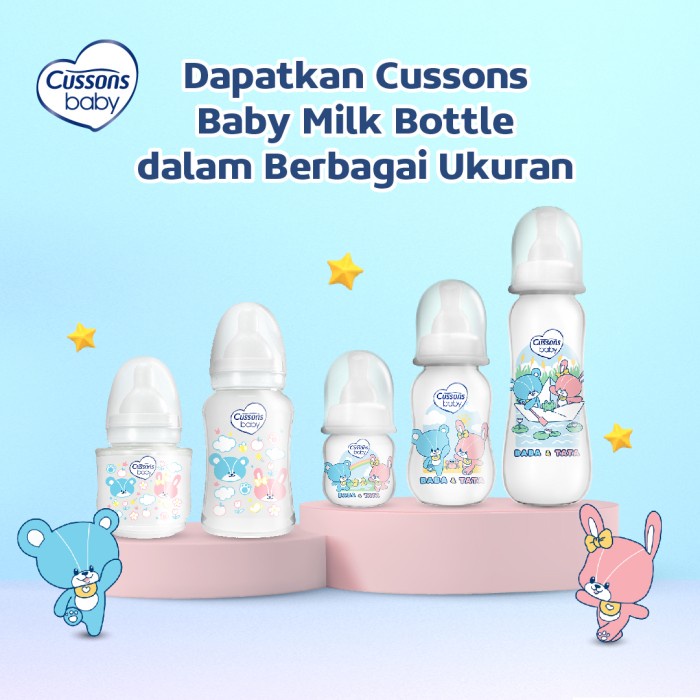 [BPOM] Cussons Milk Bottle PP WIDE NECK 250ml / Cusson Botol Susu / MYMOM