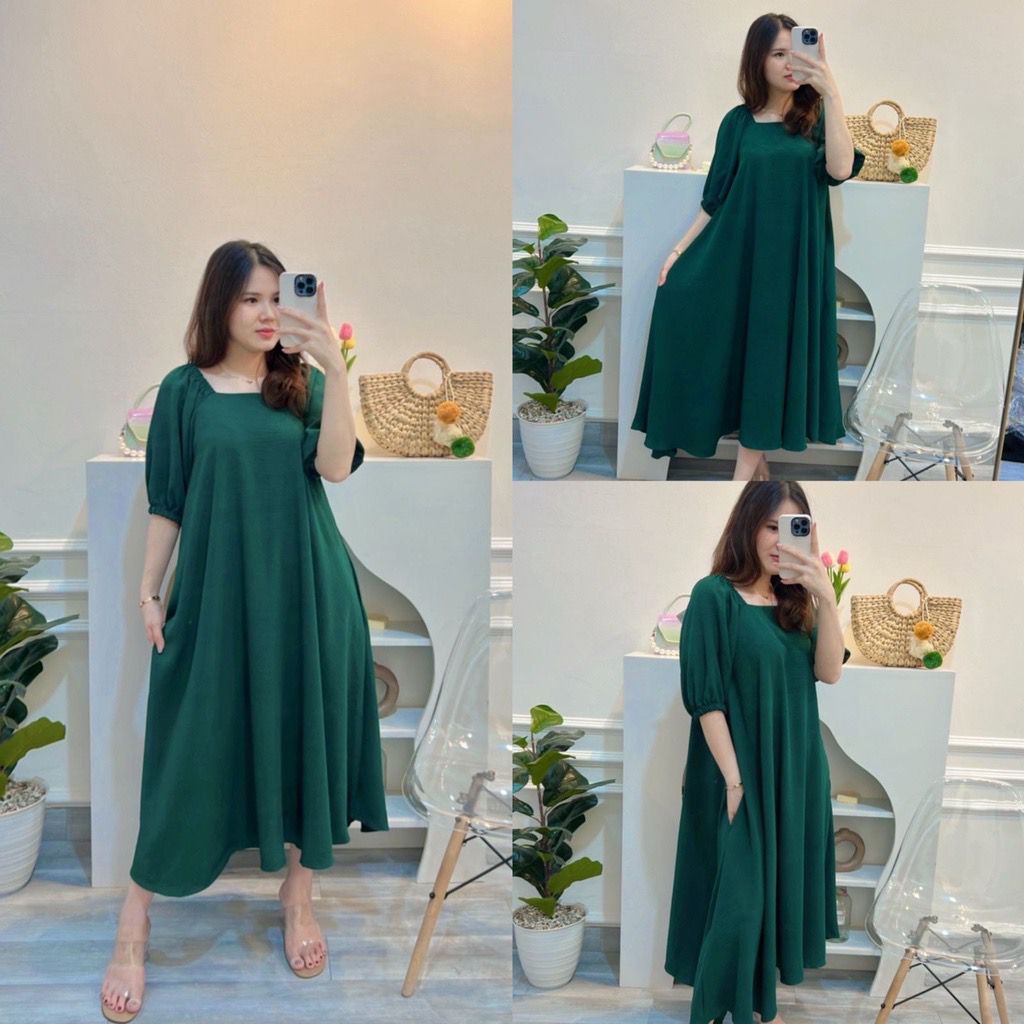 MASAYU LONG DRESS BAHAN CRINKLE / DRES CRINKLE/ GAMIS MASAYU DRESS CRINKLE PANJANG PREMIUM