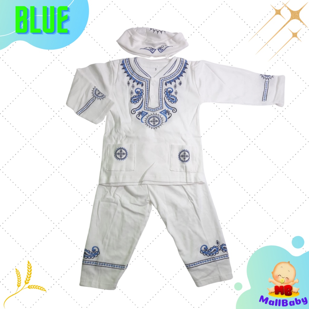 Baju Koko Bayi Setelan Baju Muslim Bayi Laki Laki 6 12 18 24 Bulan Habibi Lucu Nyaman Berkualitas