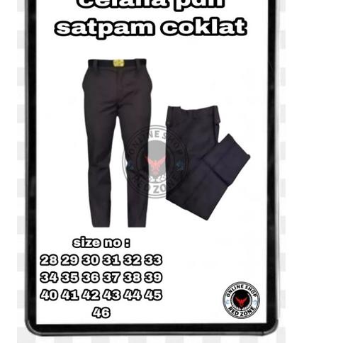 ☉ Celana PDH Satpam , Celana PDH Satpam Coklat, Celana PDH Satpam Terbaru Coklat, Celana PDH Satpam 