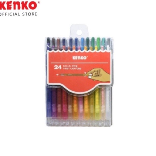 

Crayon Twist Crayon / Crayon Putar Kenko Isi 24 Warna Original