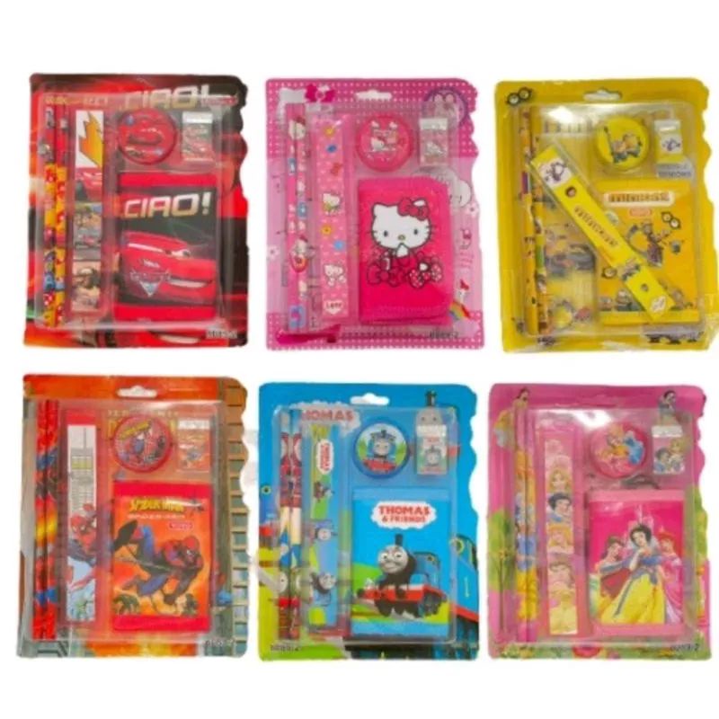 

PAKET ALAT TULIS + DOMPET 6IN1 KARAKTER SET ALAT TULIS SEKOLAH 8089-2