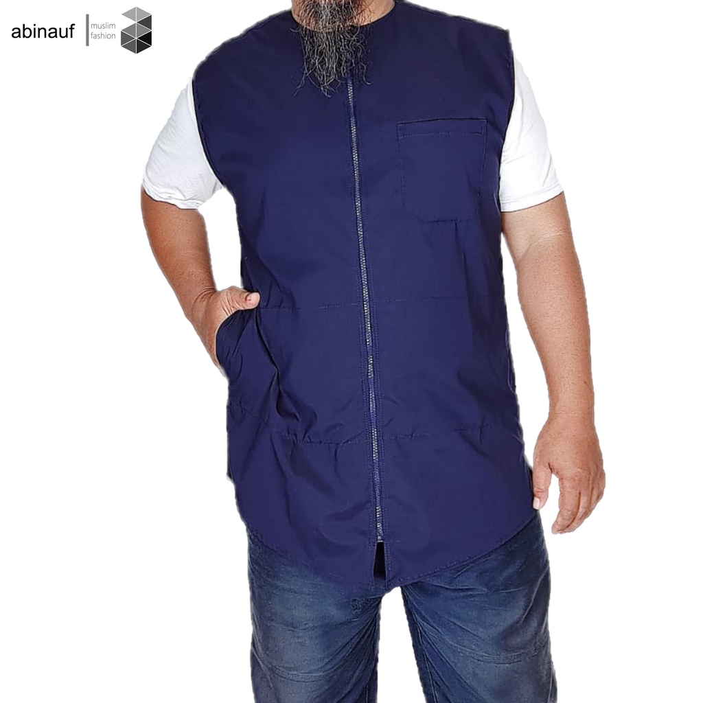 Rompi Sholat Full Zipper Resleting Panjang