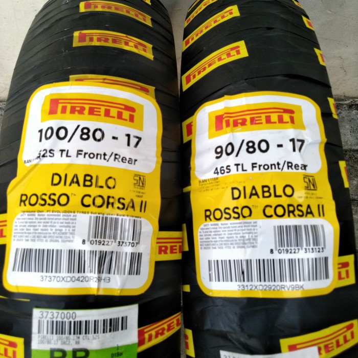 . Ban motor Sport Pirelli Diablo Rosso Corsa II 90/80-17 &amp; 100/80-17