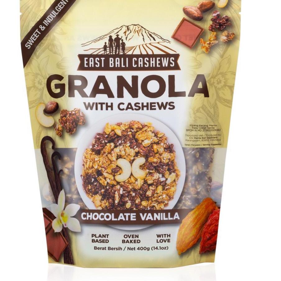 

Restock East Bali Cashews Granola Chocolate Vanilla 400gr