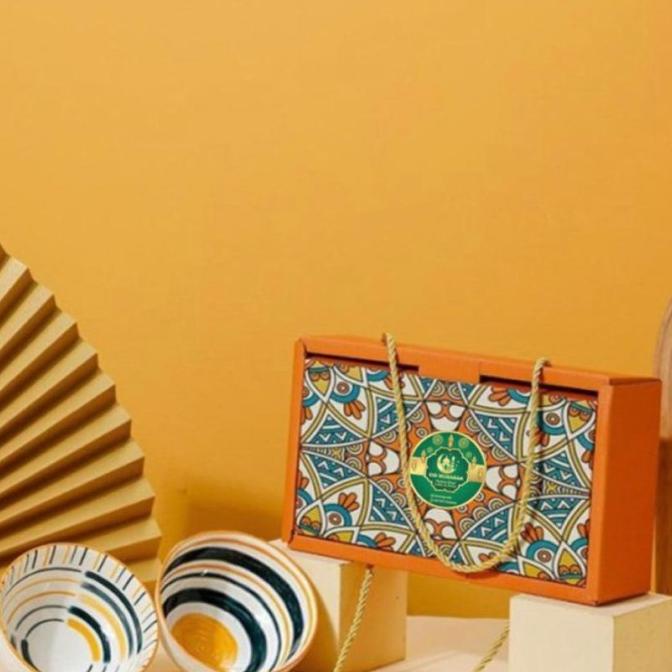 Hampers Lebaran Mangkok Keramik Set Bohemian