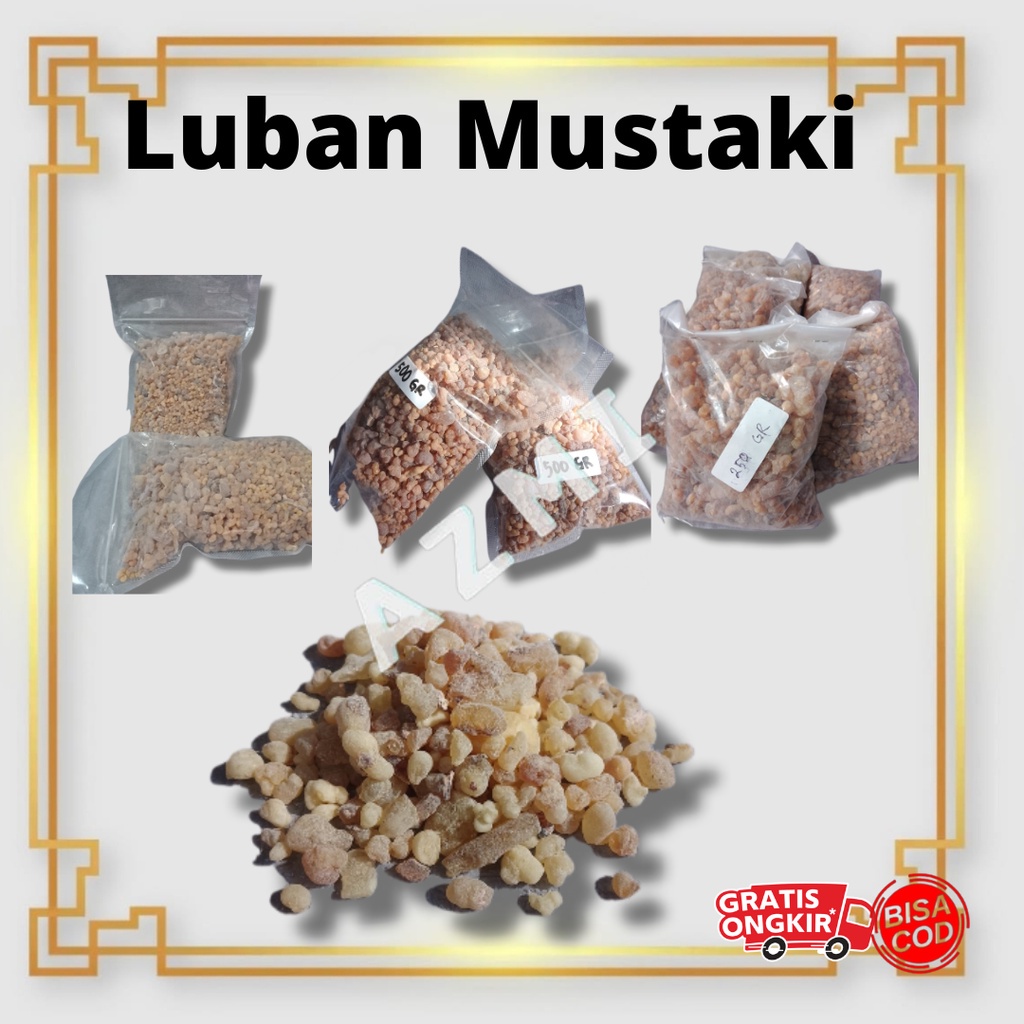 Luban Mustaki / Menyan Kemenyan Arab / Dupa Bukhur Kemenyan Repack 1Kg