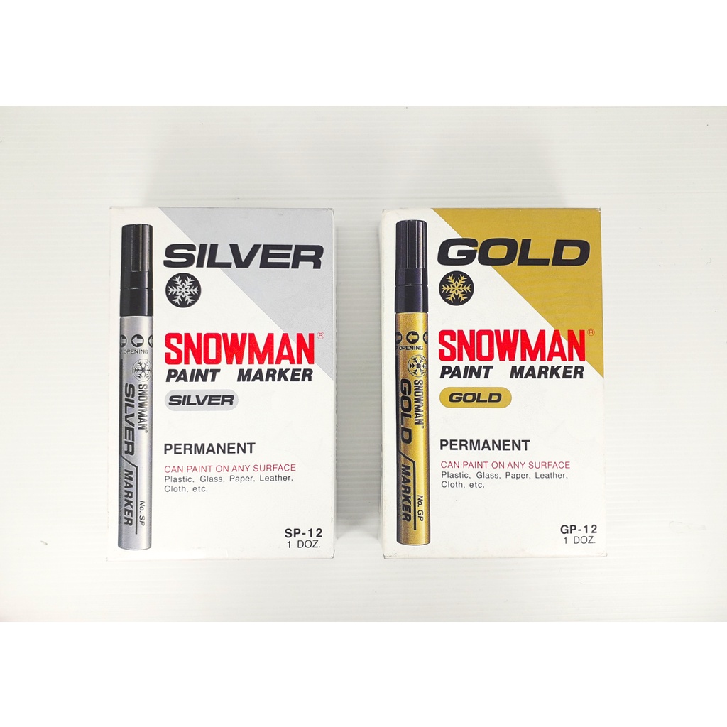 

Spidol/Paint Marker SNOWMAN Silver/Gold GP-12/SP-12 (0251699)/(0251670)