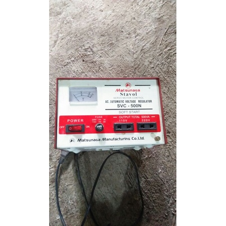 stavol matsunaga AC AUTOMATIC VOLTAGE REGULATOR SVC 500N