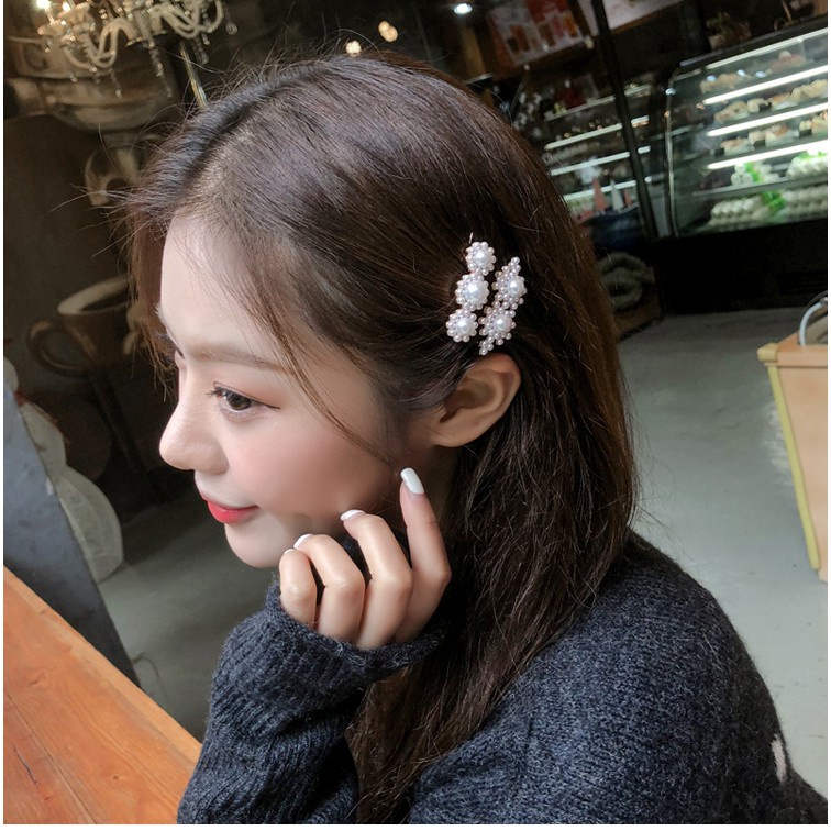 FYGALERY ACC147 Jepit Rambut Mutiara Korea Style Glamour Hairpin Pearl Alloy Aksesoris Rambut Wanita Dan Anak Murah