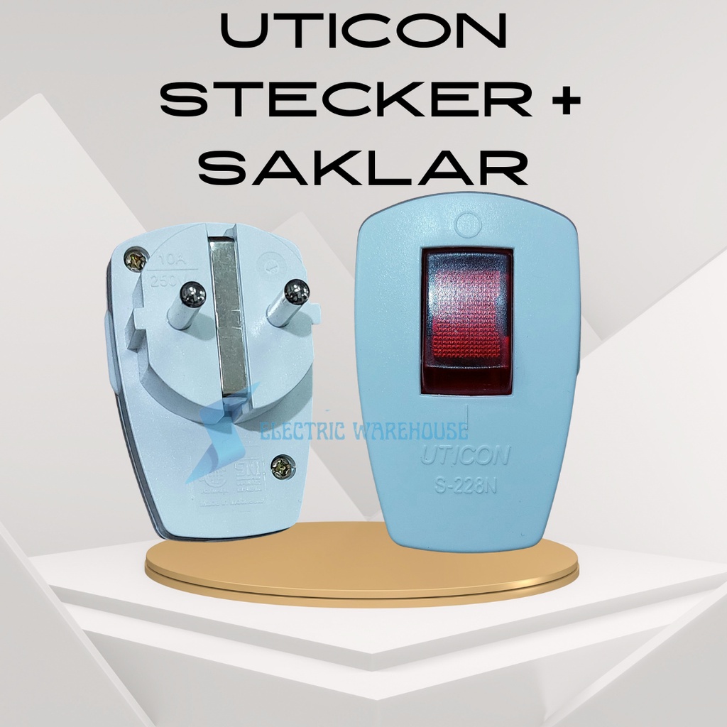 UTICON STEKER + SAKLAR S-228N / S228N