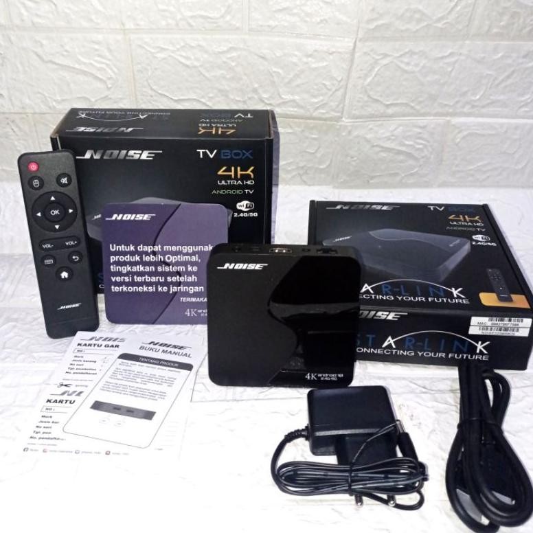 TV BOX NOISE 4K STARLINK WIFI 2,4G 2/16GB ANDROID TV BERGARANSI