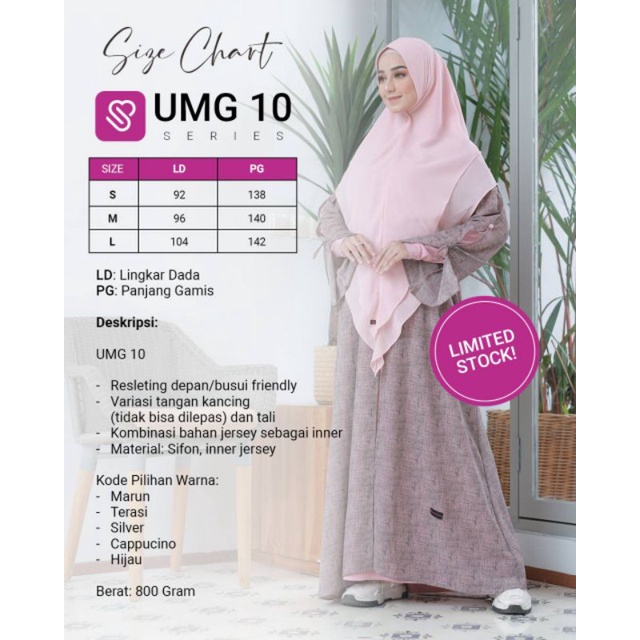Gamis Ukhti Munira UMG 10