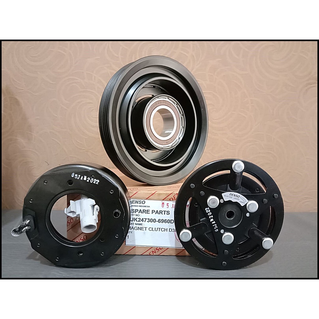 Magnet Clutch Pulley Pully Compressor Ac Mobil Toyota Yaris Denso Malaysia