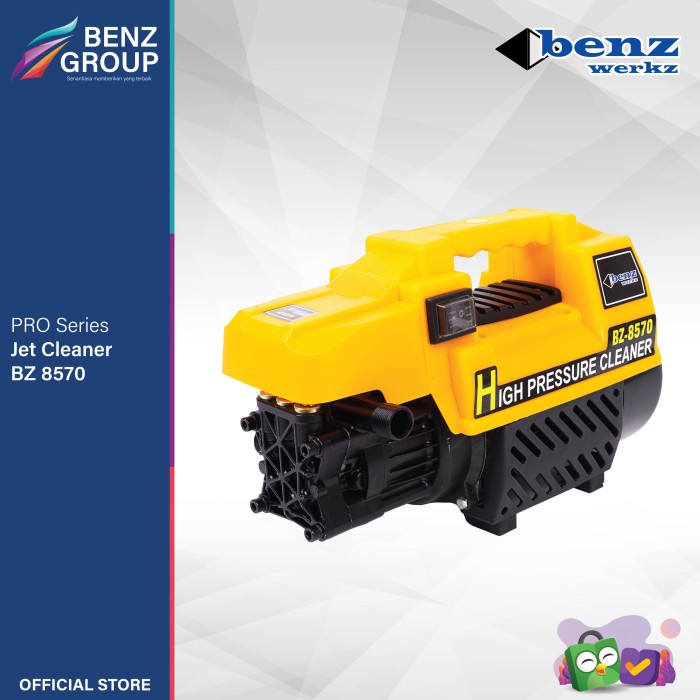 MESIN CUCI STEAM MOBIL MOTOR BZ 8570 INDUKSI / JET CLEANER BENZ WERKZ