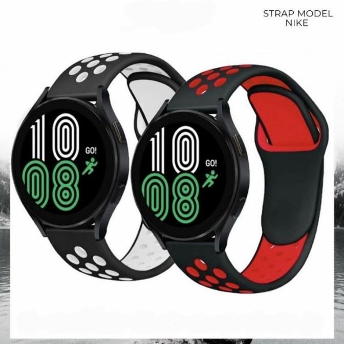Strap Tali Jam Rubber Nike Samsung Galaxy Watch 4 Classic 40 42 44 46M Original