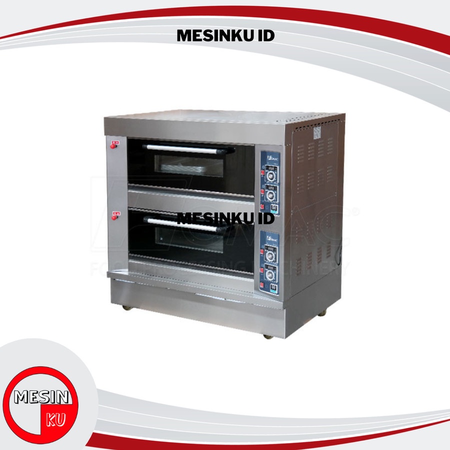 Gas Oven BOV-ARF40H Fomac Mesin Gas Oven 2 Deck 4 Tray Fomac