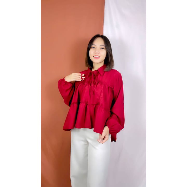 BABY DOLL SHIRT || ATASAN REMPLE WANITA TERBARU