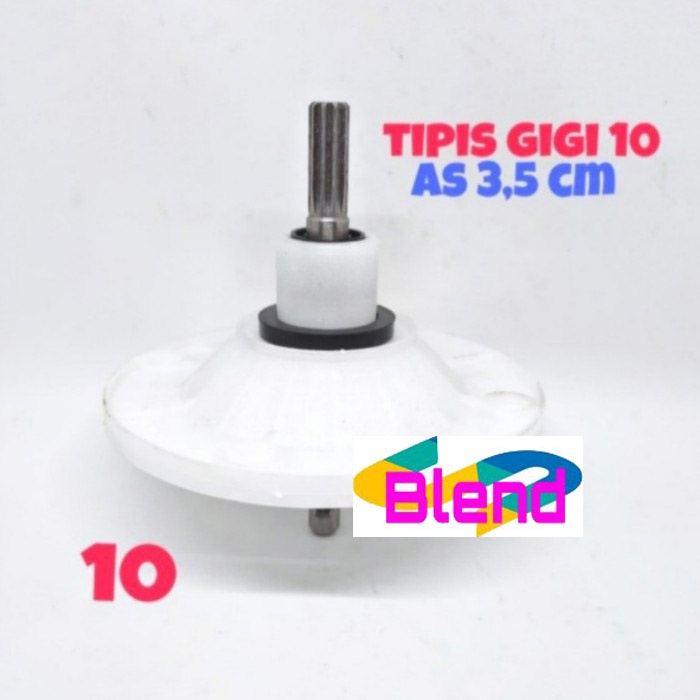 Gearbox Mesin Cuci No.10 Model SHARP TIPIS AS GIGI 10 3,5cm/Girbox 10z