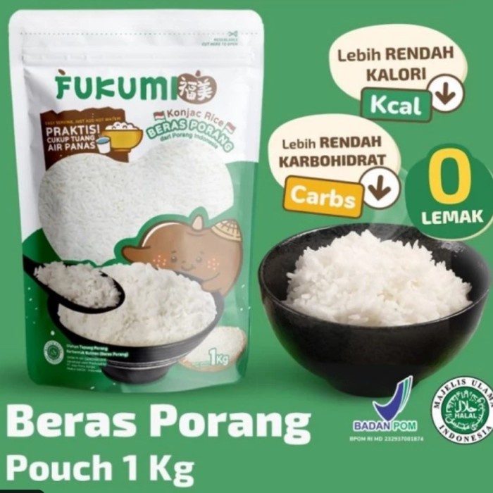 

Fukumi Beras Porang Shirataki Konjac Rice 1 Kg
