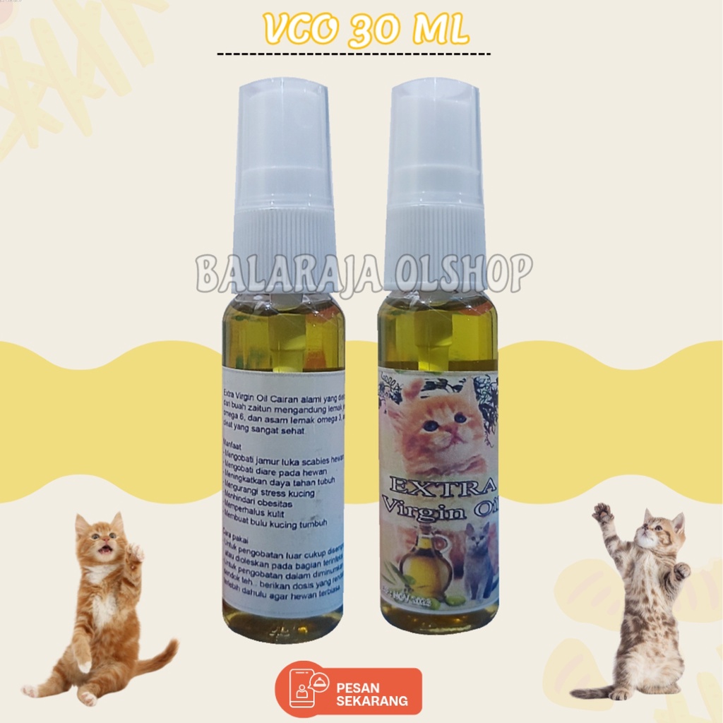 Obat Jamur Koreng Scabies Kucing Anjing Vitamin Penumbuh Bulu Extra Virgin Oil